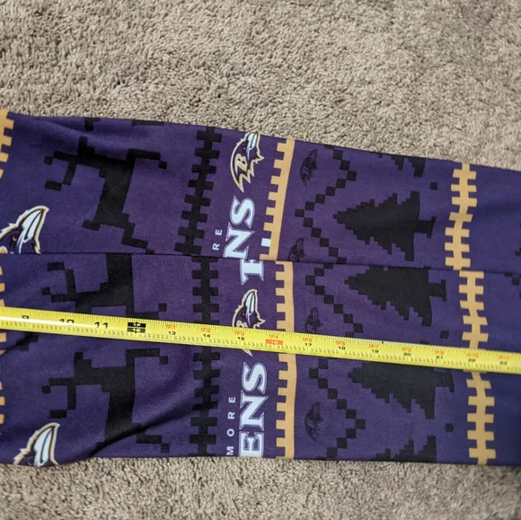 Unisex Baltimore Ravens Flannel Pajamas Size XL - Picture 13 of 14